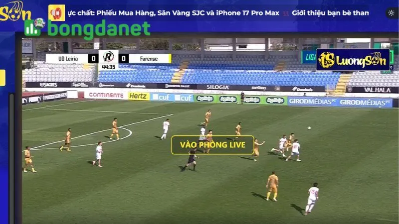 Trực tiếp bóng đá